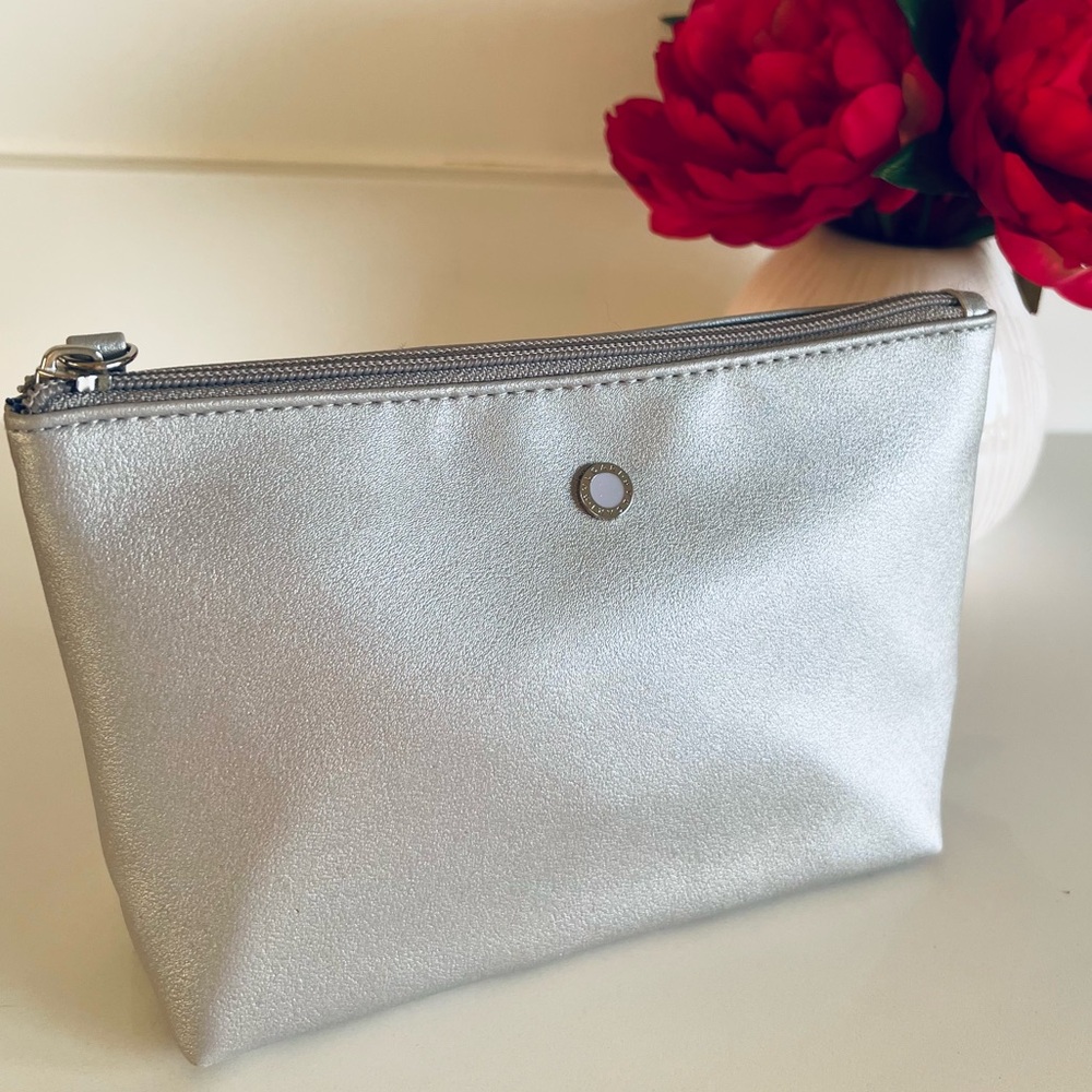 Silver Lilac Bulgari Women's Travel Cosmetic Bag